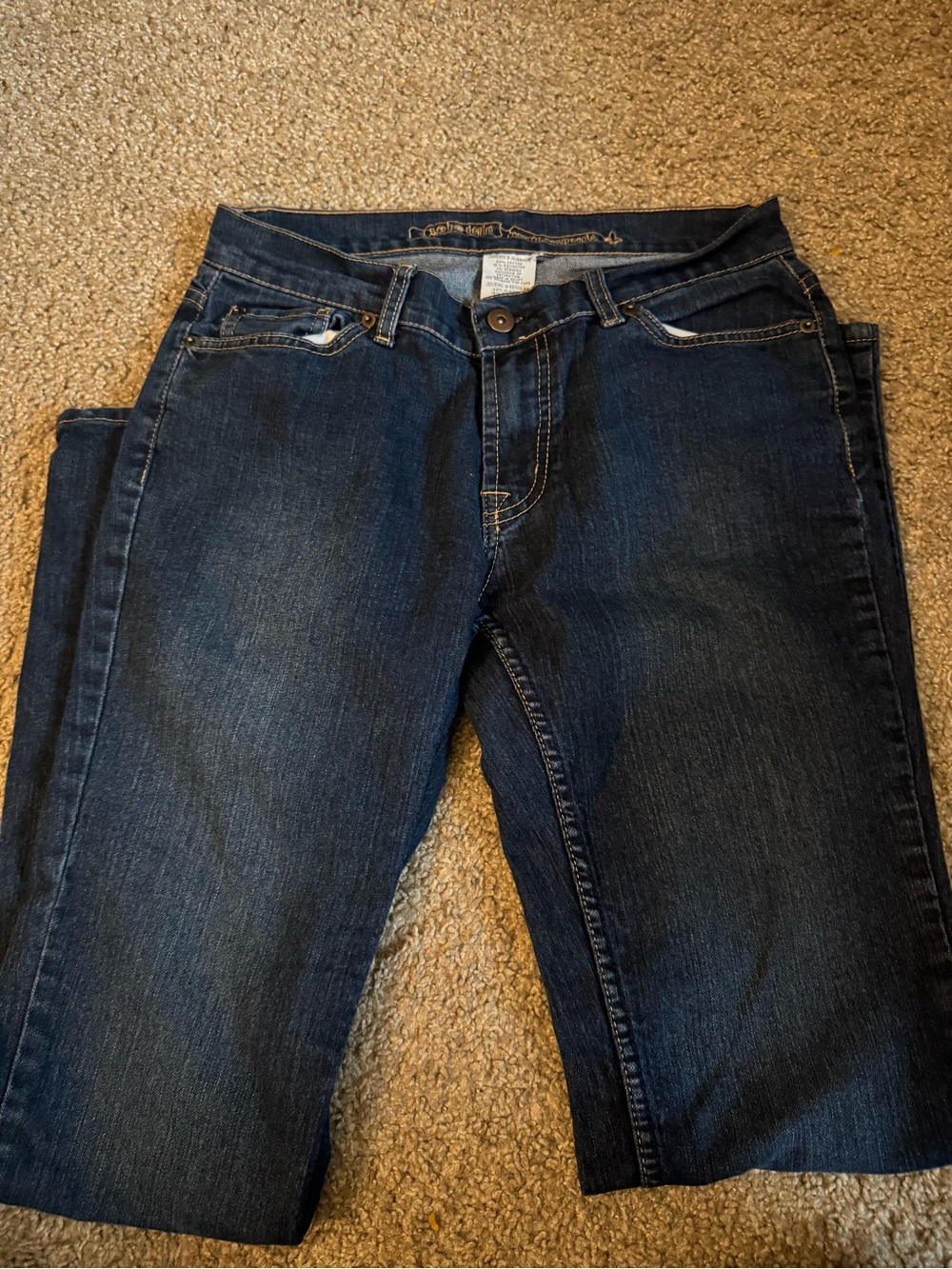 NOBO Dark Wash Wide Leg Jeans - Deep Blue